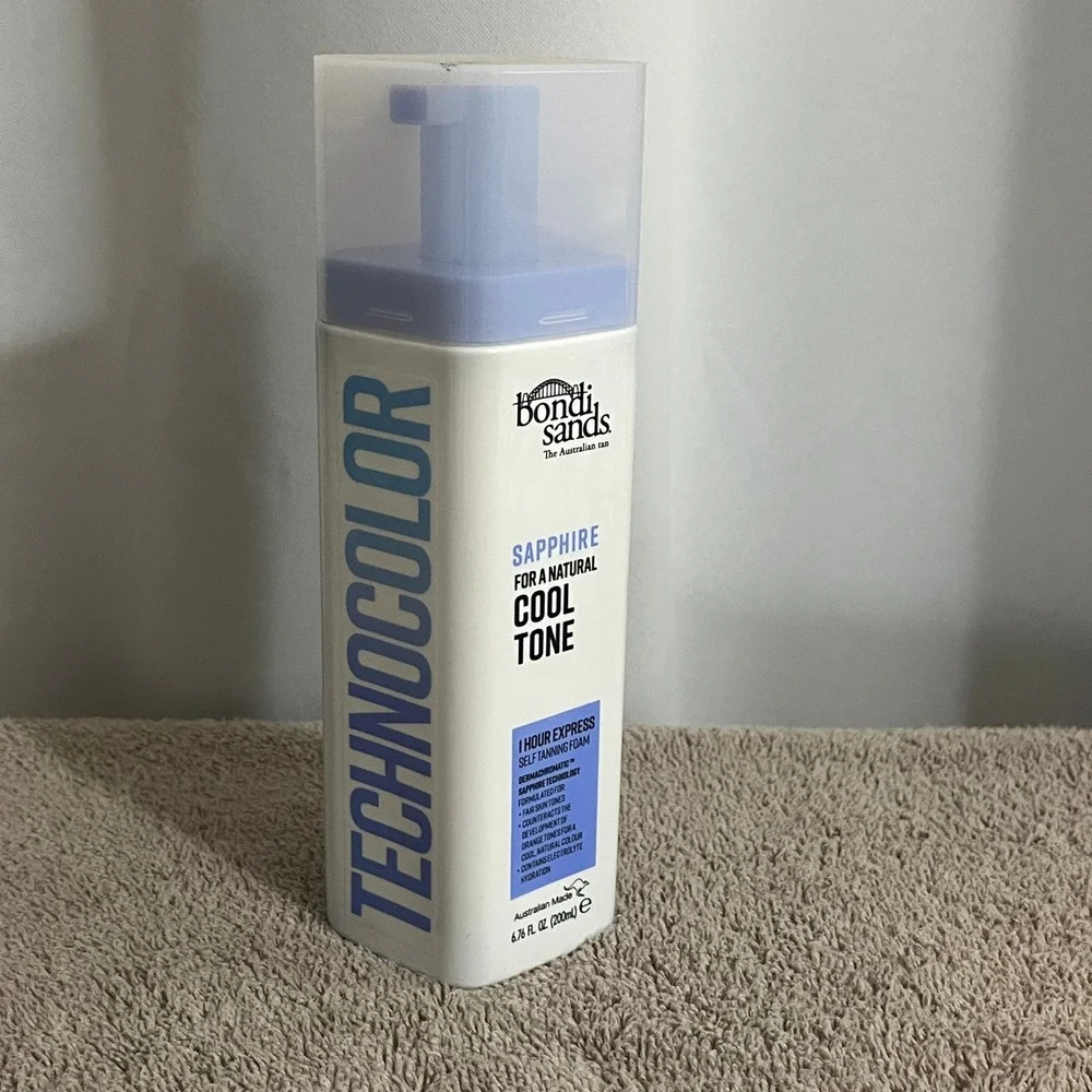 Bondi Sands Technocolor Sapphire Tanning Foam 6.76oz Blue Cool Tone Fair Skin